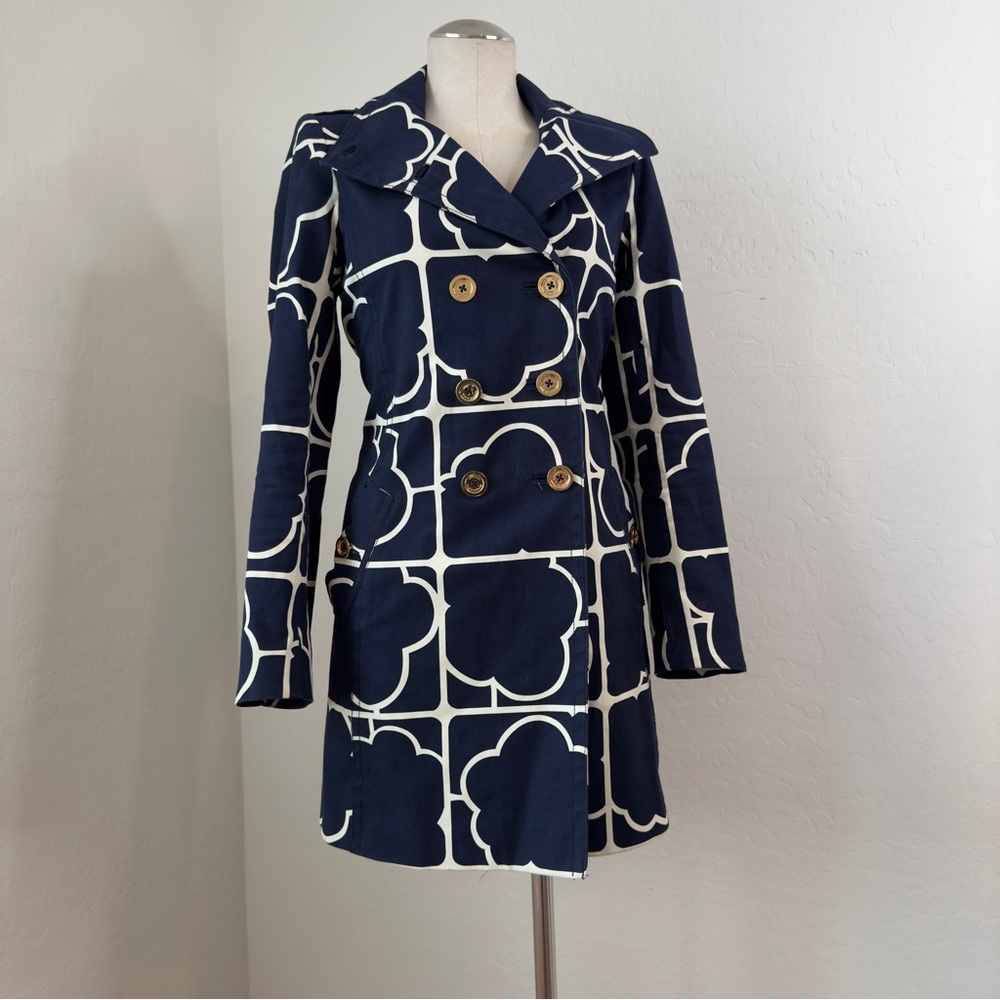 Juicy Couture Navy and White Patterned Jacket
